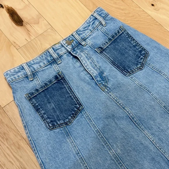 Baum Und Pferdgarten Women’s Susanna Maxi Denim Skirt - Picture 3 of 7